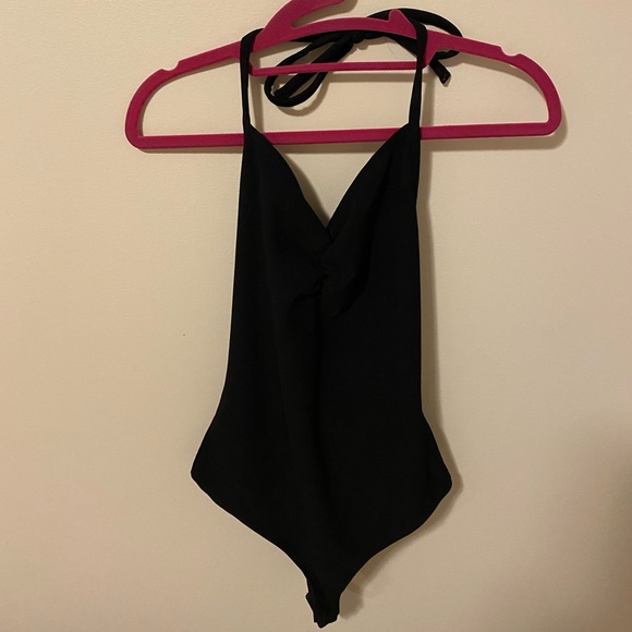 Guess black ribbed halter bodysuit - Picture 1 of 2
